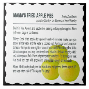 AZULEJO DE CERÂMICA  PEDAÇOS DE MAMA FRIED APPLE