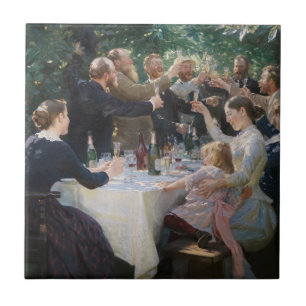 Azulejo De Cerâmica Peder Severin Kroyer - Hip, Hip, Hurrah!
