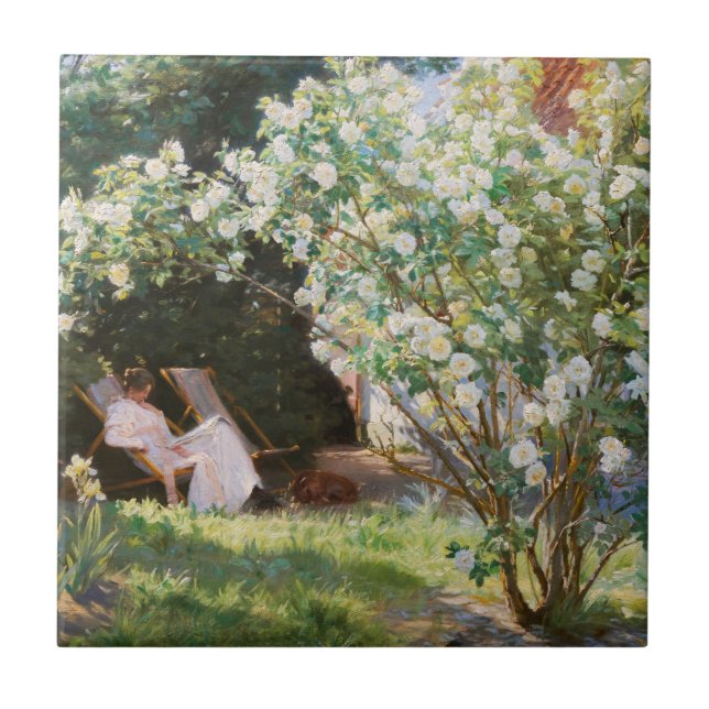 Azulejo De Cerâmica Peder Severin Kroyer - Rosas (Frente)