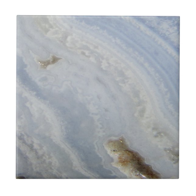 Azulejo De Cerâmica Pedra legal da natureza do redemoinho azul da (Frente)