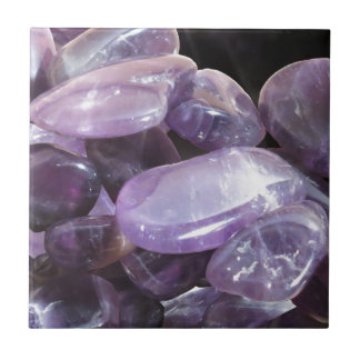 Azulejo De Cerâmica Pedra preciosa roxa espiritual AMETHYST