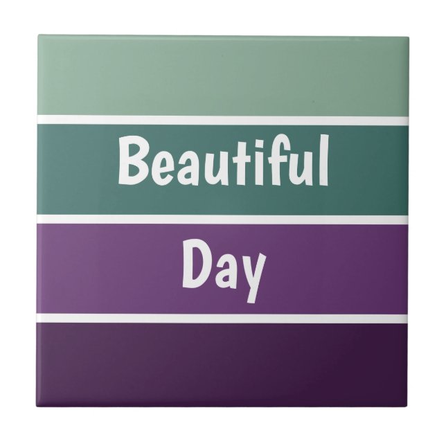 Azulejo De Cerâmica Pedra Verde E Roxo (Frente)