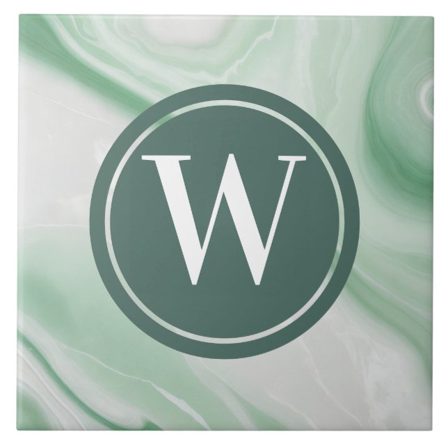 Azulejo De Cerâmica Pedra verde verde-Azulejo do Mar Verde-Mármore-cla (Frente)