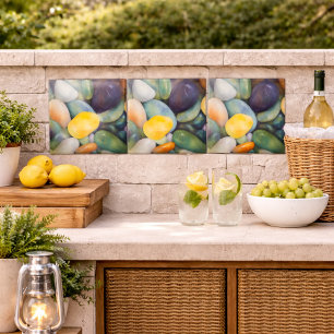 Azulejo De Cerâmica Pedras Coloridas do Rio Pedras Coloridas Molhosas 