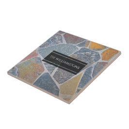 Azulejo De Cerâmica Pedras de Cobre Pintadas Elegantes / Pedras Decora