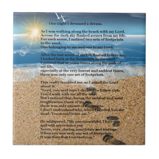 Azulejo De Cerâmica Pegadas na areia