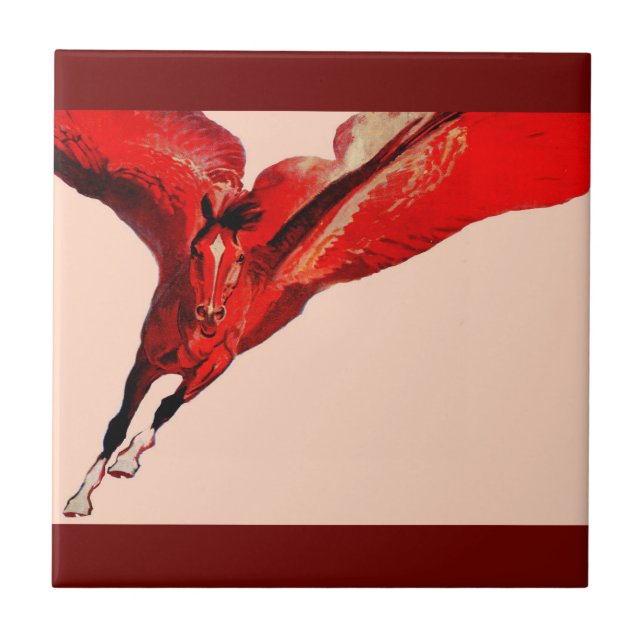 Azulejo De Cerâmica Pegasus, o cavalo voador (Frente)