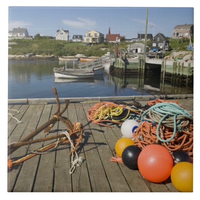 Azulejo De Cerâmica Peggy's Cove, Nova Escócia, Canadá 2 (Frente)