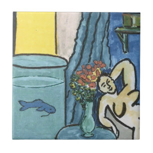 Azulejo De Cerâmica Peixe Azul na Bolsa