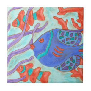 Azulejo De Cerâmica Peixe pop