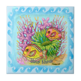 Azulejo De Cerâmica Peixe Scuba