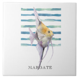 Azulejo De Cerâmica PEIXE TROPICAL DE Aquarelas MARGATE