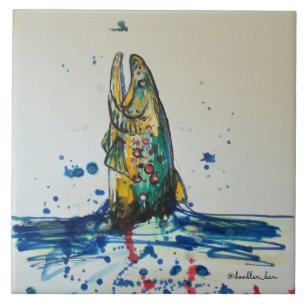 Azulejo De Cerâmica Peixes