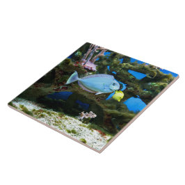 Azulejo De Cerâmica Peixes do azul do mar