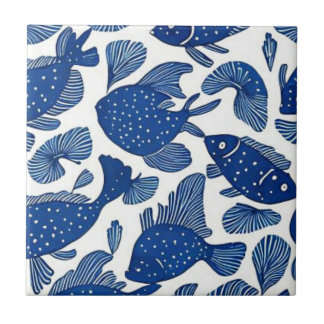 Azulejo De Cerâmica Peixes do oceano