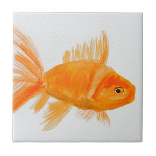 Azulejo De Cerâmica Peixes dourados