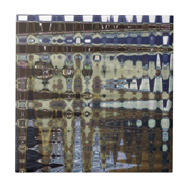 AZULEJO DE CERÂMICA  PELE ABSTRATA 10 DO CROCODILO (Frente)