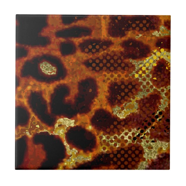 Azulejo De Cerâmica Pele-leopardo (Frente)
