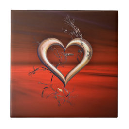 Azulejo De Cerâmica Pelo Amor do Vermelho