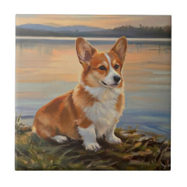 Azulejo De Cerâmica Pembrook Welsh Corgi