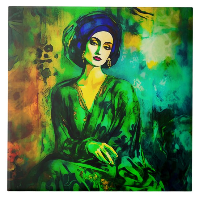 Azulejo De Cerâmica Pensamentos profundos (Frente)