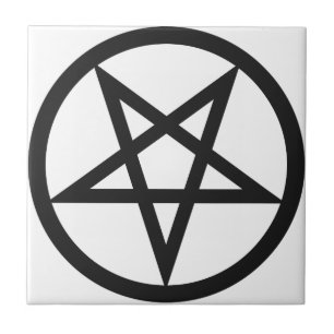 Azulejo De Cerâmica Pentagram corajoso