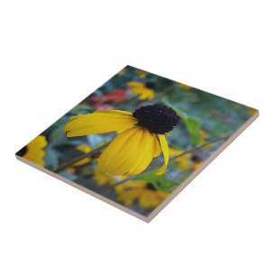 Azulejo De Cerâmica Pequena flor amarela