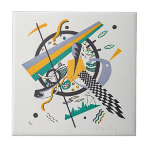 Azulejo De Cerâmica Pequenos mundos IV por Wassily Kandinsky - Abstrat