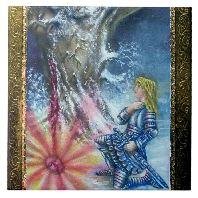 AZULEJO DE CERÂMICA  PERCEPÇÃO E VISÃO DO FERIMENTO SANTO (Frente)