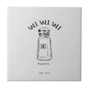 Azulejo De Cerâmica Perdeu o agitador de sal - achou