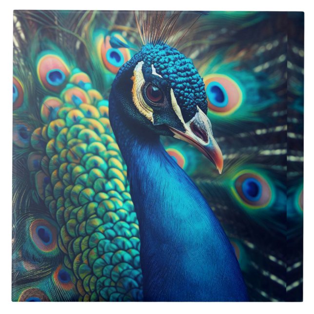Azulejo De Cerâmica Perfil Peacock (Frente)