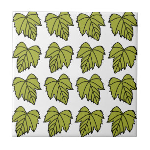 Azulejo De Cerâmica Pérgola de Uva Folhas Verdes Vinhas