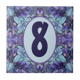 Azulejo De Cerâmica Periwinkle Garden Personalizável