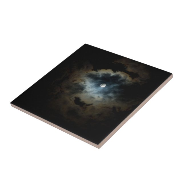 Azulejo De Cerâmica pérola da meia-noite (Lateral)