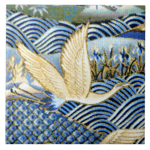 Azulejo De Cerâmica Personalização do guindaste japonês