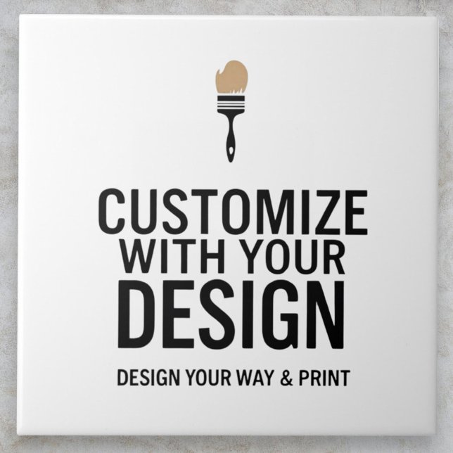 Azulejo De Cerâmica Personalizado Minimalista Marca da Empresa Persona (Criador carregado)