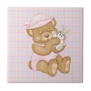 Azulejo De Cerâmica Personalizar a Páscoa ProductTeddy Girl