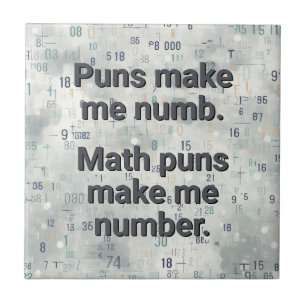 Azulejo De Cerâmica Personalizar Números de Matemática