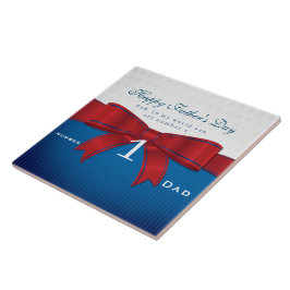 Azulejo De Cerâmica Personalizar O Pai Número Um No Meu Mundo