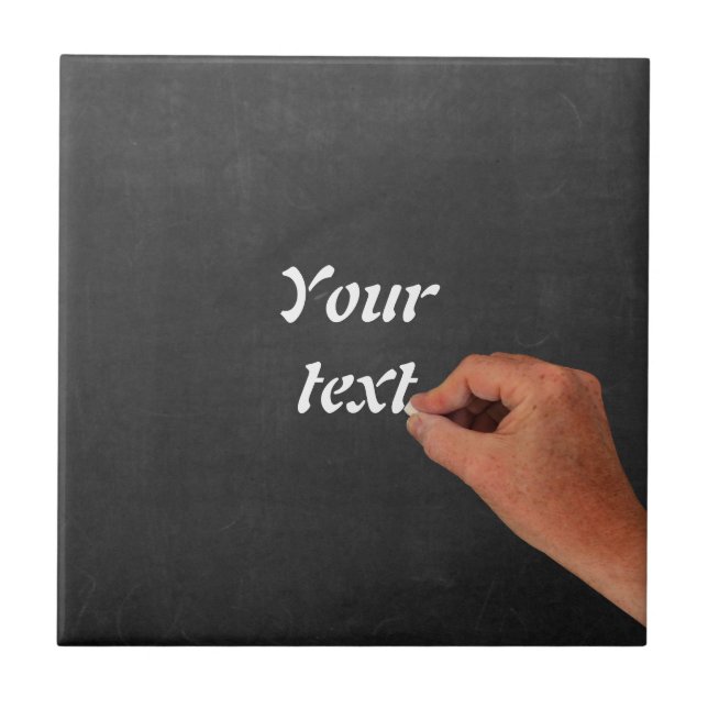 Azulejo De Cerâmica Personalizar texto (Frente)