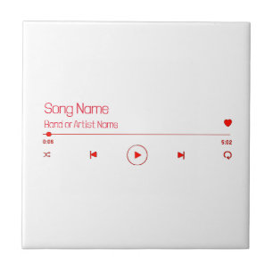Azulejo De Cerâmica Personalizável Sua Música Favorita