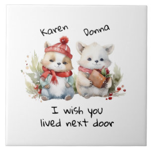 Azulejo De Cerâmica Personalize Os Melhores Amigos Que Desejo Que Viva