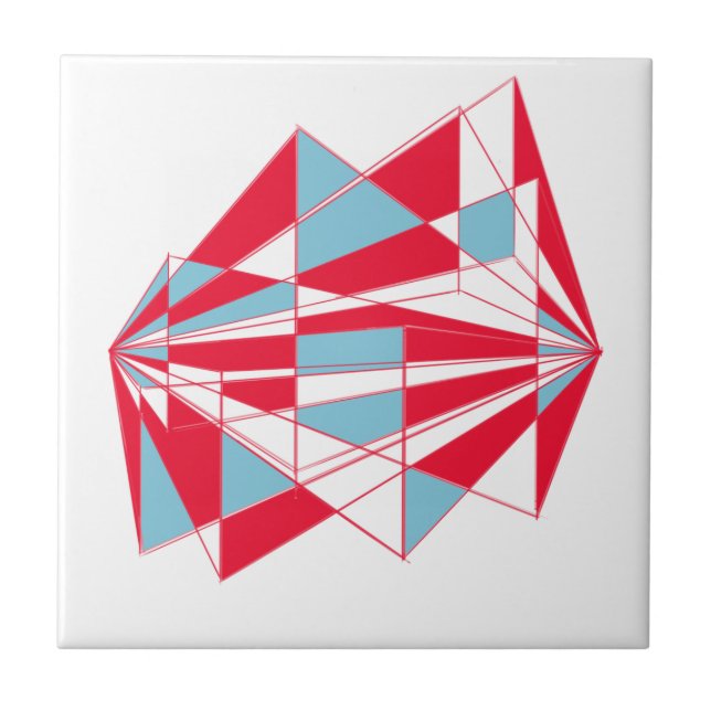 Azulejo De Cerâmica Perspectiva colorido (Frente)