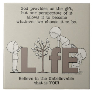 Azulejo De Cerâmica Perspectiva da Vida