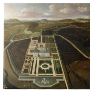 Azulejo De Cerâmica Perspectiva sul do Hampton Court, Herefordshire,