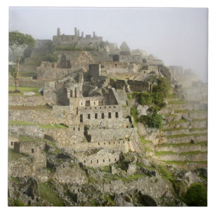 Azulejo De Cerâmica Peru, Machu Picchu. A antiga cidade de Machu