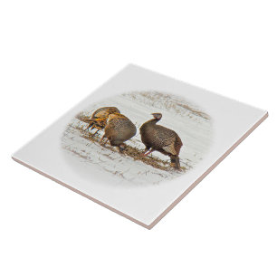 Azulejo De Cerâmica Perus selvagens na neve