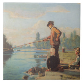 Azulejo De Cerâmica Pescador (Pesca Ao Ar Livre) (Angling) (Rio)