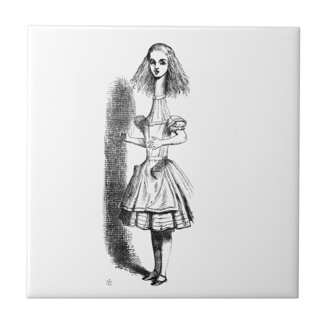Azulejo De Cerâmica Pescoço longo Alice (Frente)