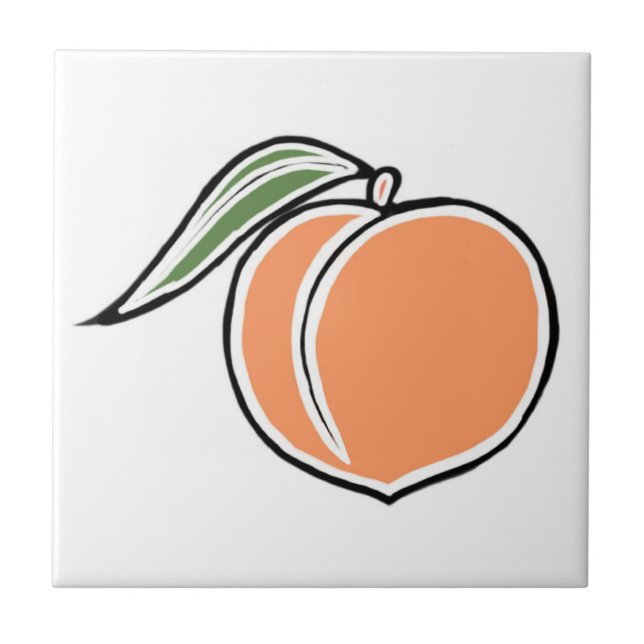 Azulejo De Cerâmica Pêssego (Frente)